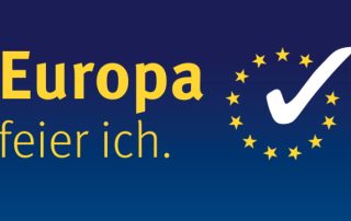 Logo der Aktion "Feier ich" zur Europawahl 2024